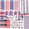 4th of July Accessories Party Supplies 156Pcs Patriotic Party Favors